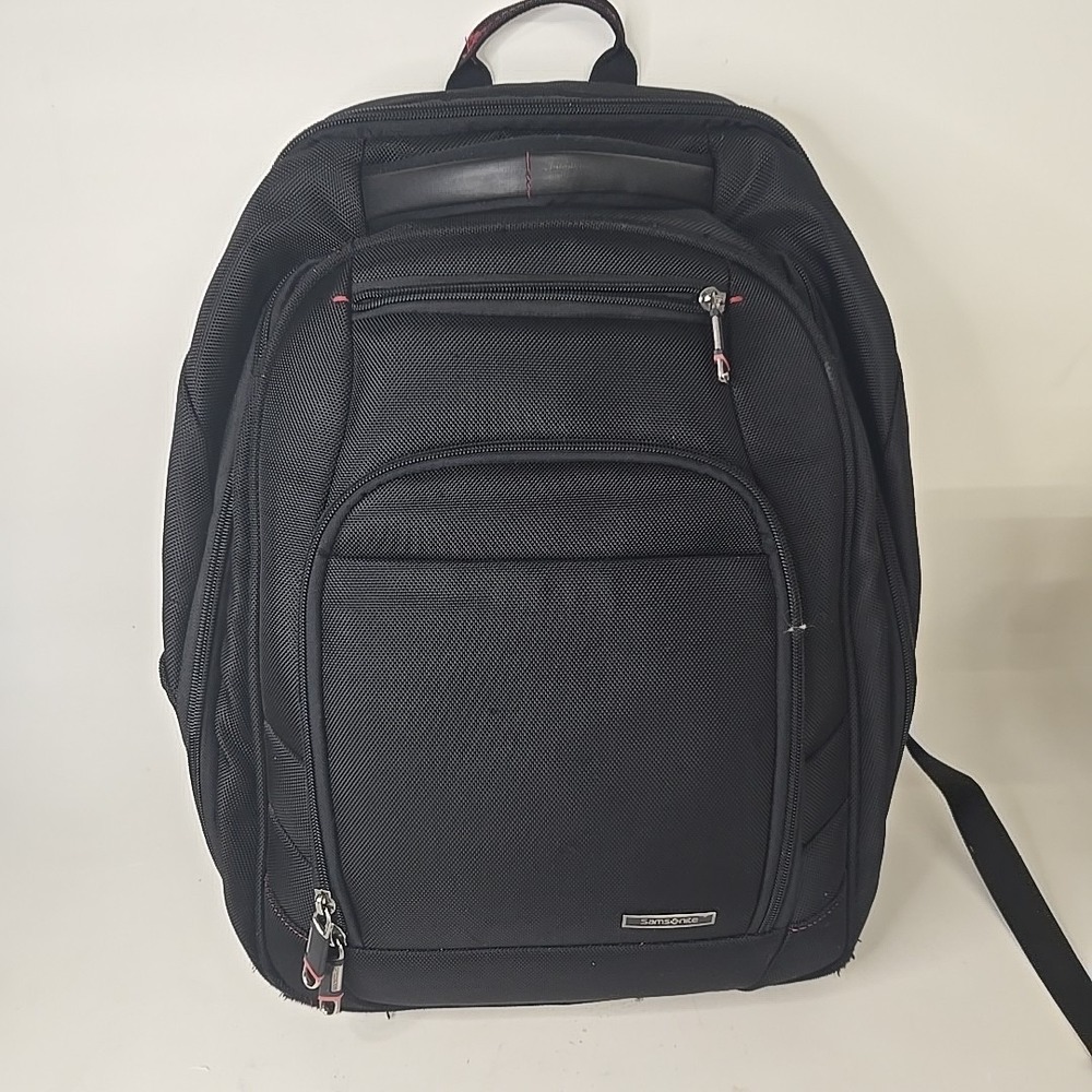 Samsonite Black Laptop Bag Backpack Perfect‎ Fit TSA  Friendly EUC
